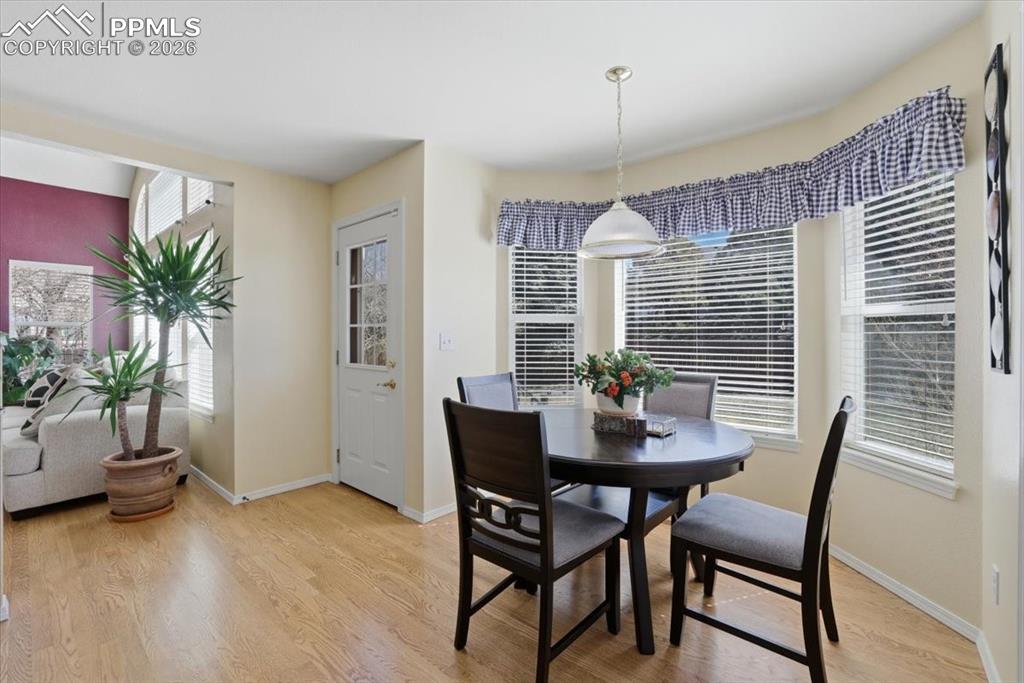 Eat in kitchen area.