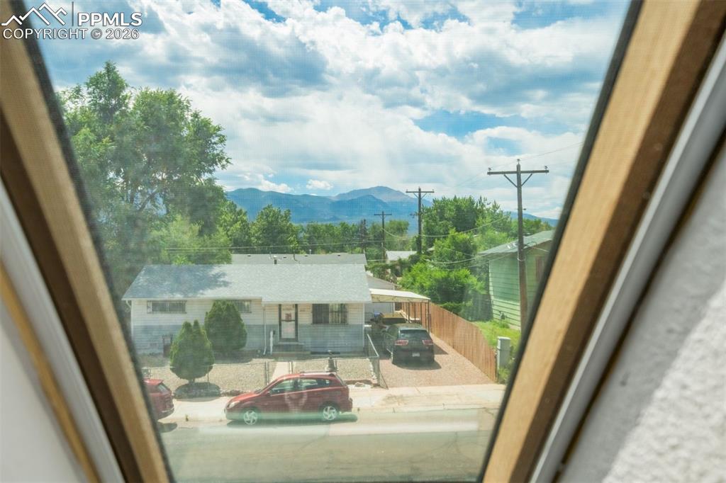 Mountain view from bonus room 