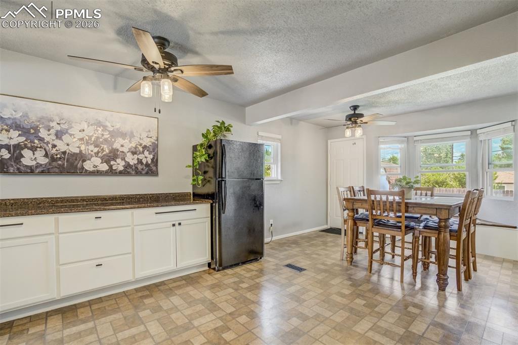 Kitchen and dining area