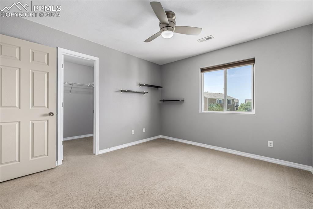 Secondary Bedroom with Walk In Closet
