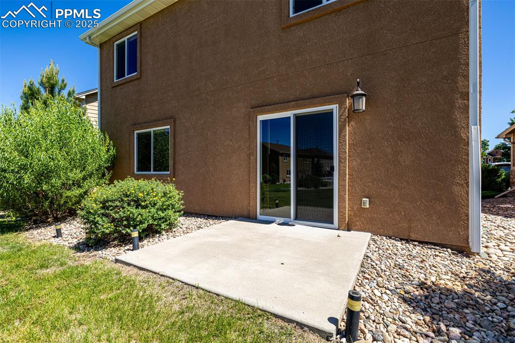 Back patio ideal for grilling and entertaining