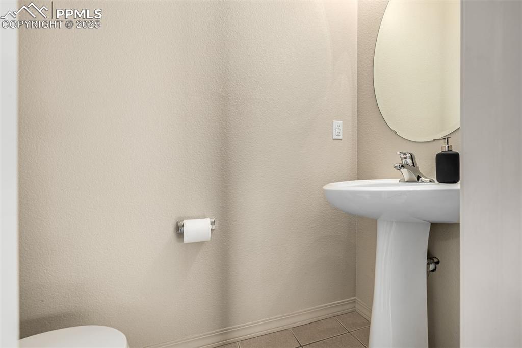 Main level half bathroom