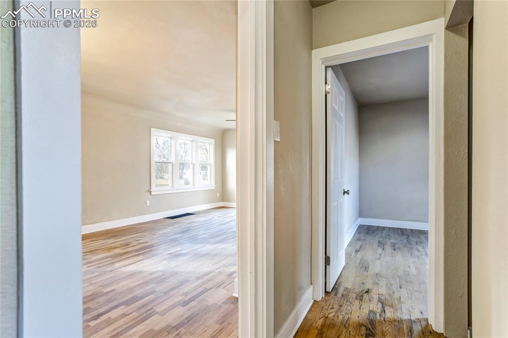 Hallway between rooms