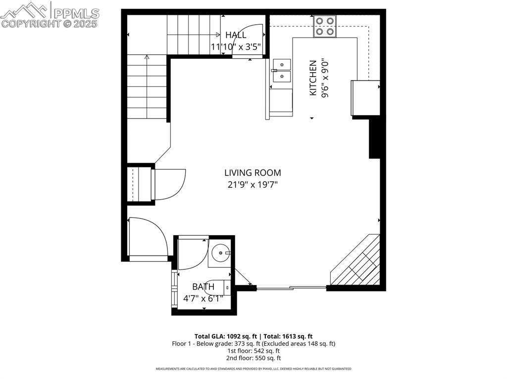 View of floor plan / room layout