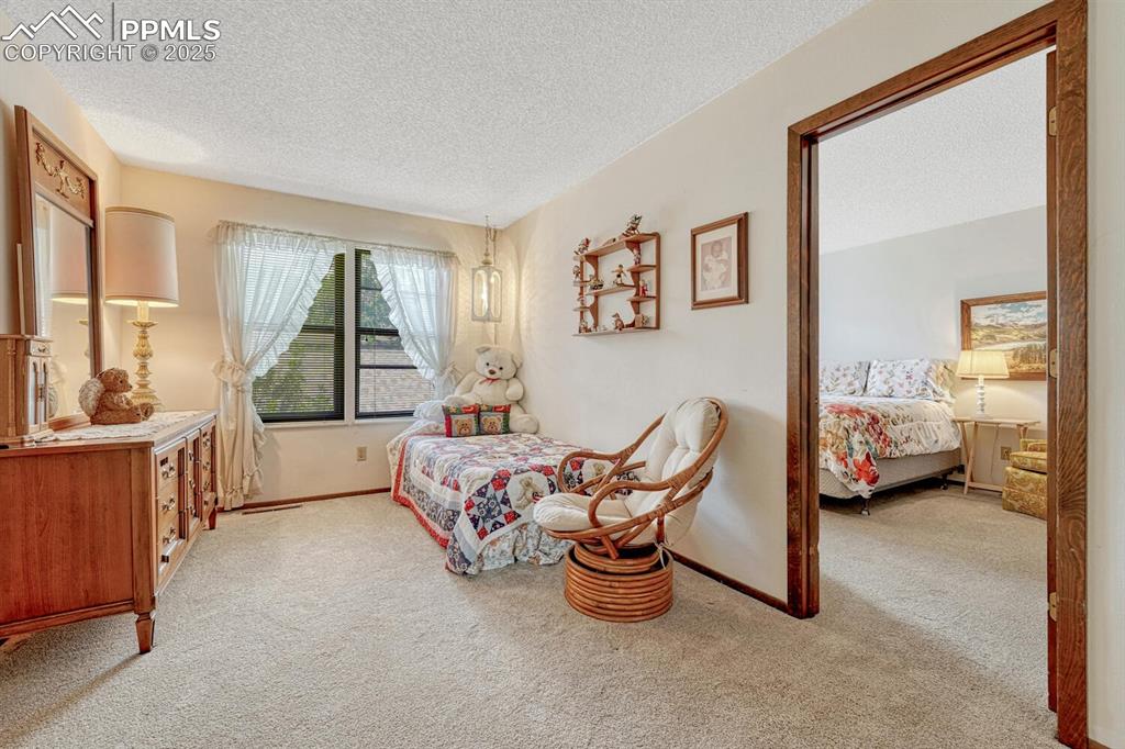 Bedroom, with a soft, light-colored carpet creates a haven of warmth and coziness.