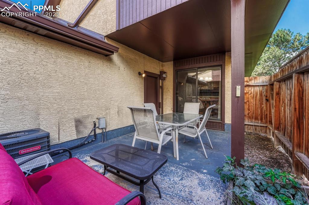 View of patio / terrace featuring outdoor dining space