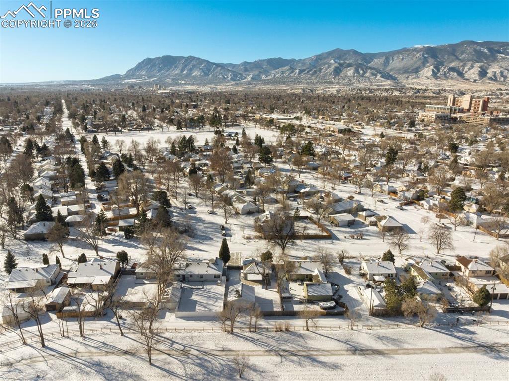 The property backs to an alley with the Rock Creek island Trail beyond that with access to miles of biking paths.