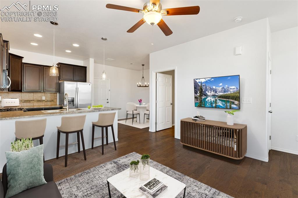 Virtually staged photo