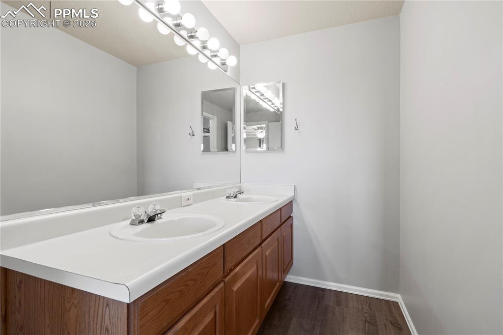 Upstairs Full Bath connects to Bedroom 1