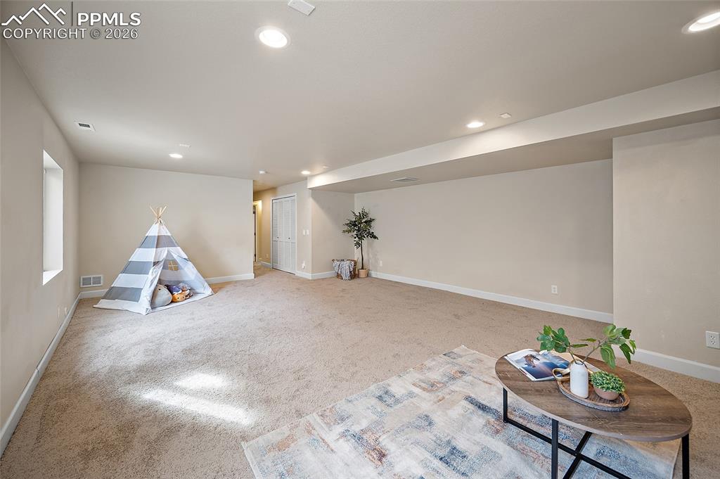 Basement living space