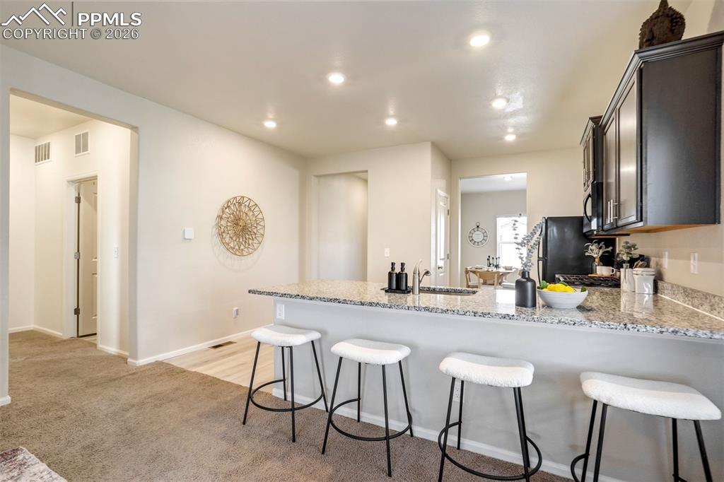 Counter seating for everyday life. 