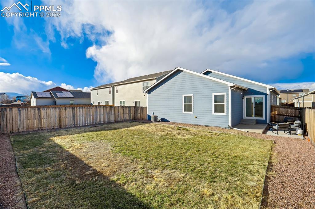 Fully fenced and ready for that vegetable garden. 
