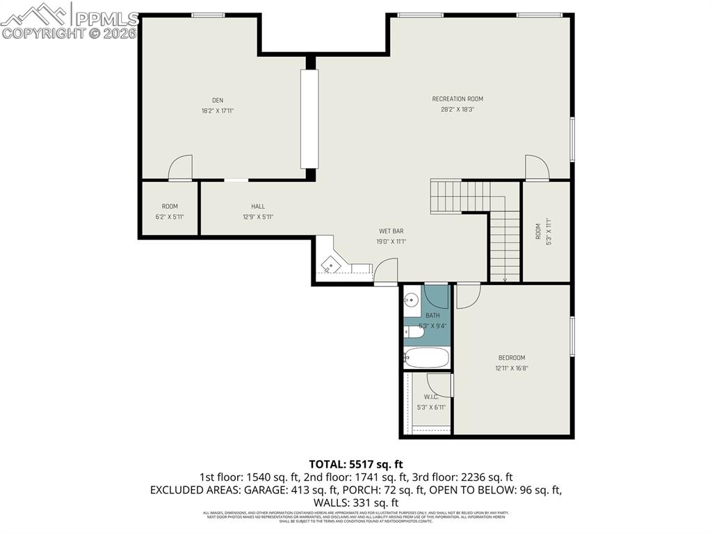 View of room layout