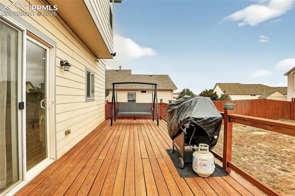 Large back deck