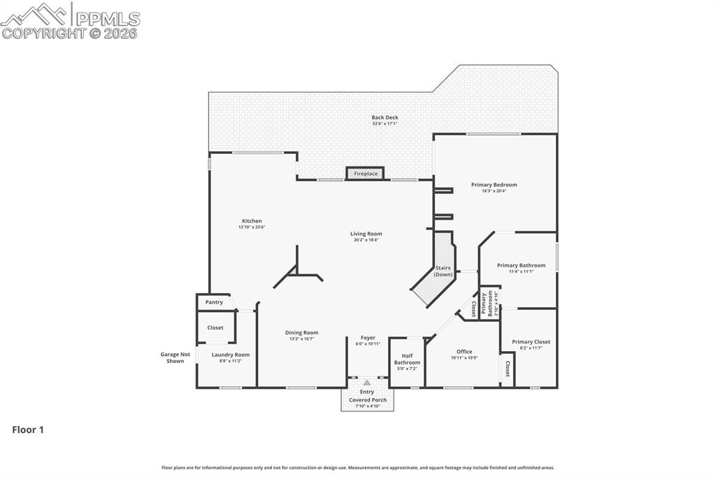View of floor plan / room layout