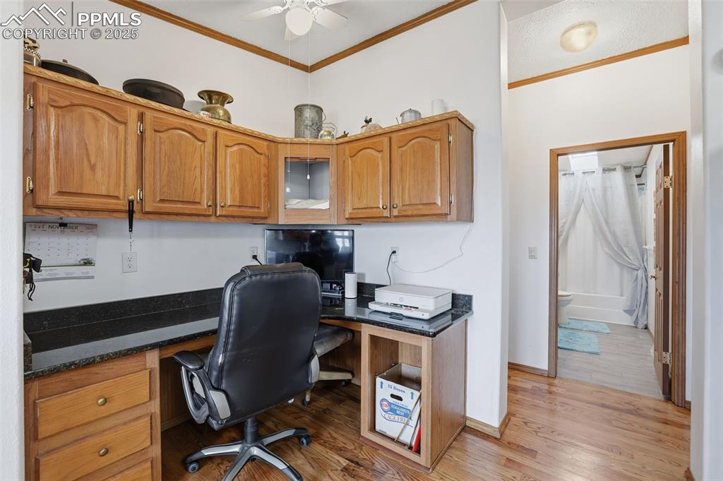 Workstation off the kitchen