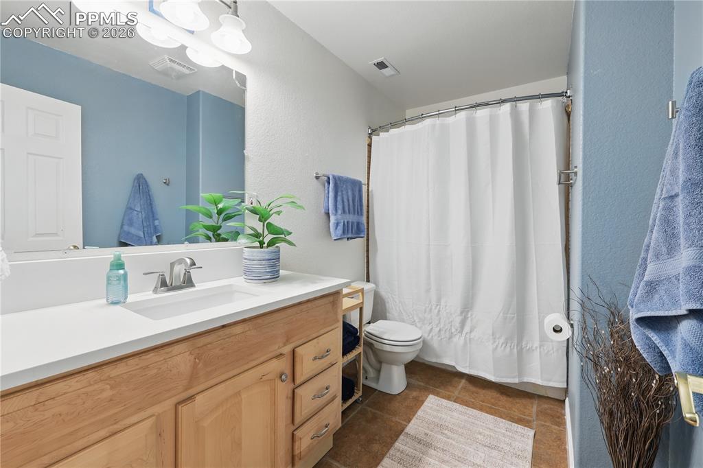 Basement full bathroom.