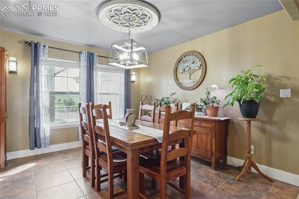 Main level dining room.