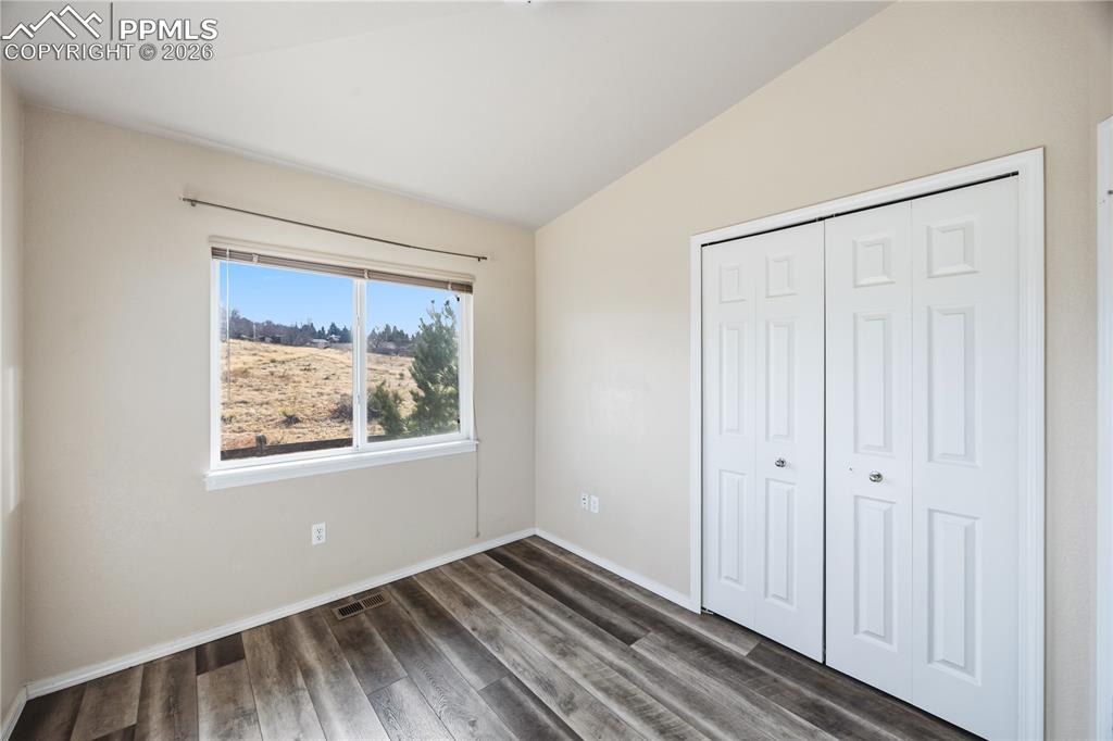 Bedroom #1 has a generous closet.