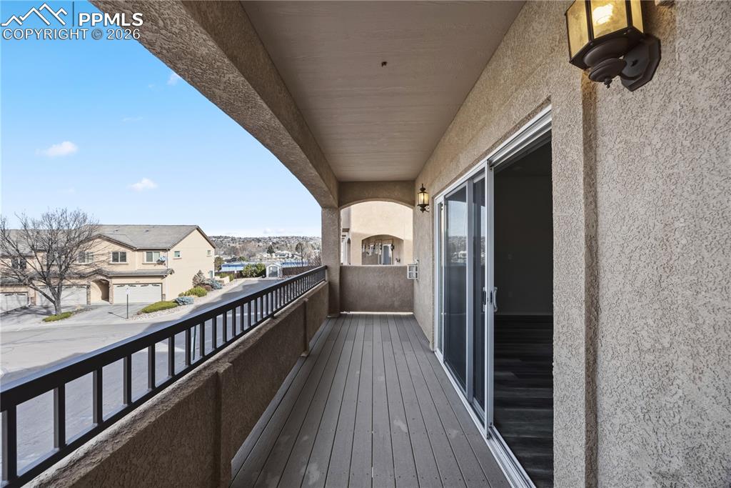 Balcony views off the Living Room.