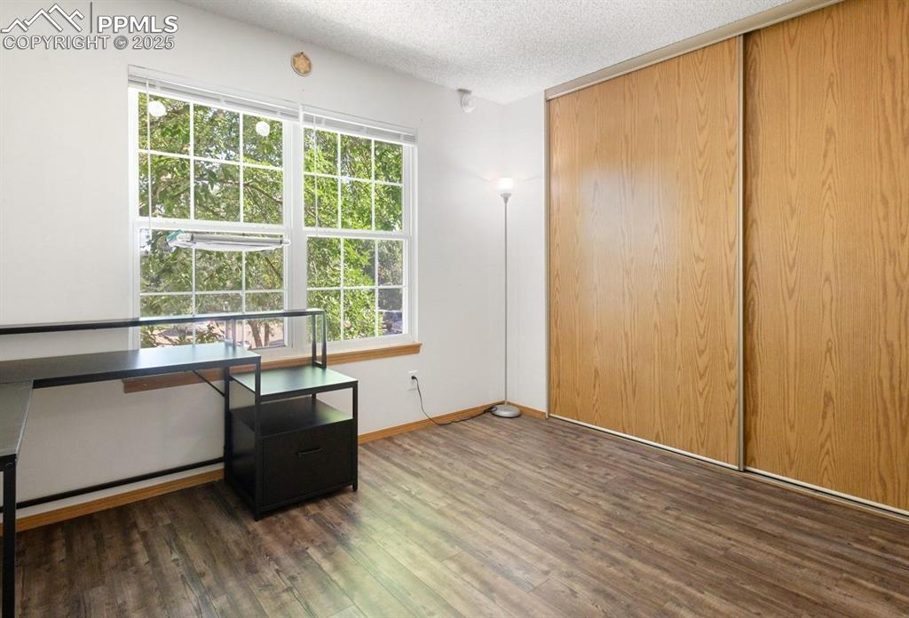 Secondary bedroom with LVP flooring