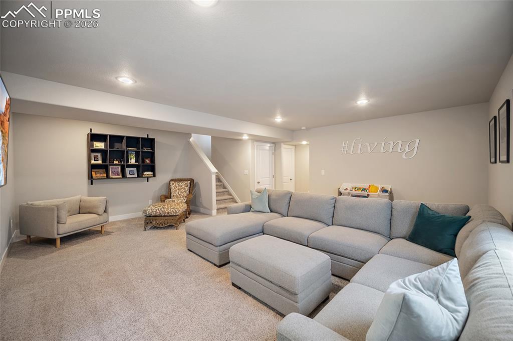 Theater with large open area