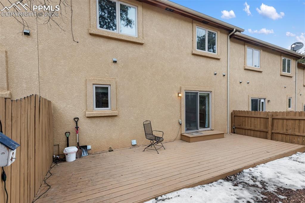 Fully Fenced Back Yard - backs to open space.