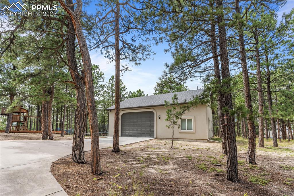 Garage with 10' door for RV parking