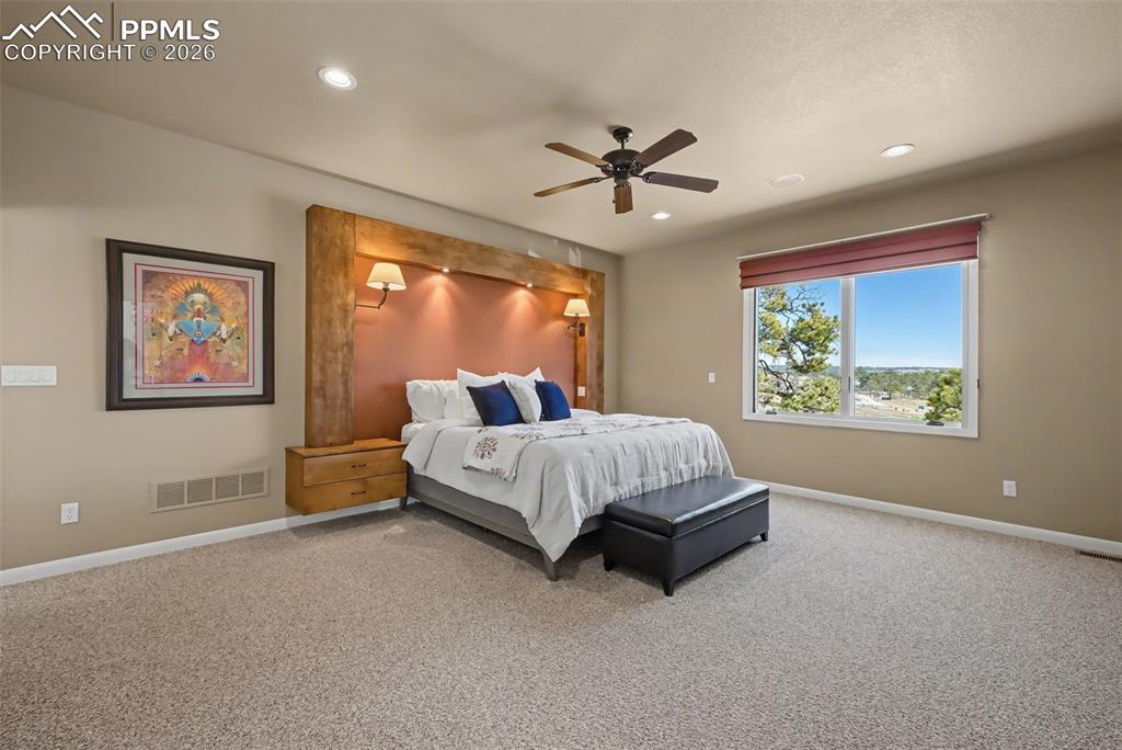 Custom headboard and side tables 