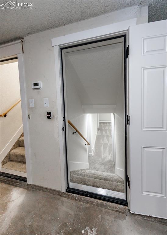 Entry to the basement from garage 