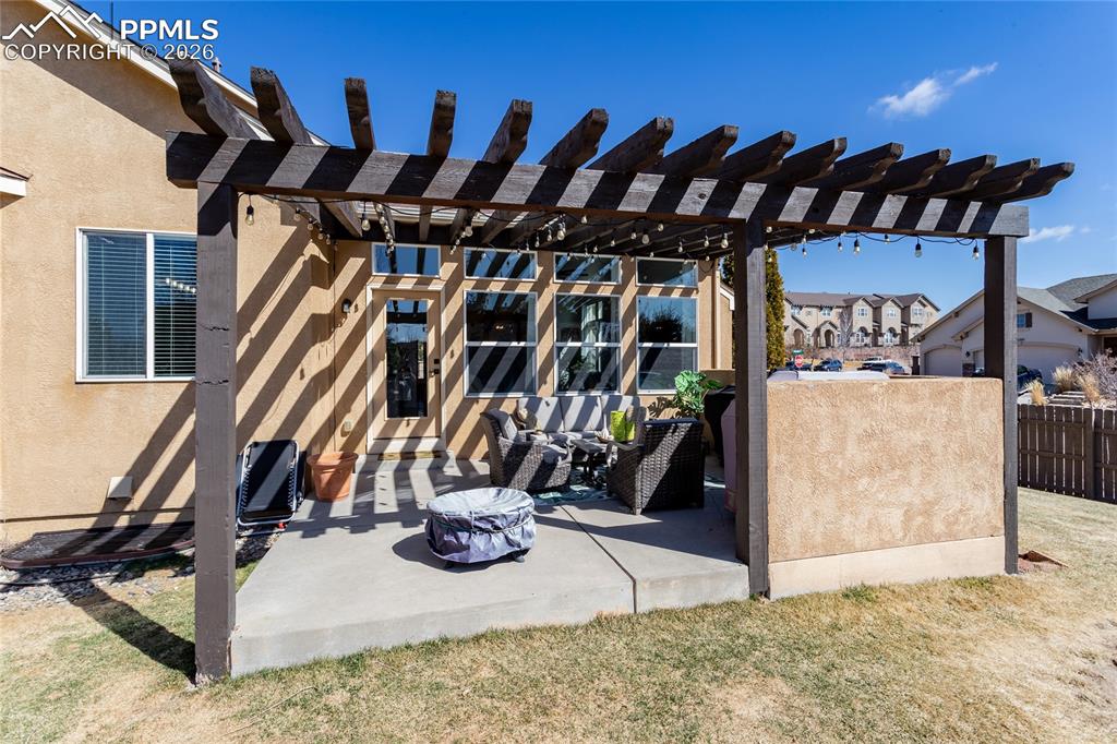 Privacy wall is great to block wind too!