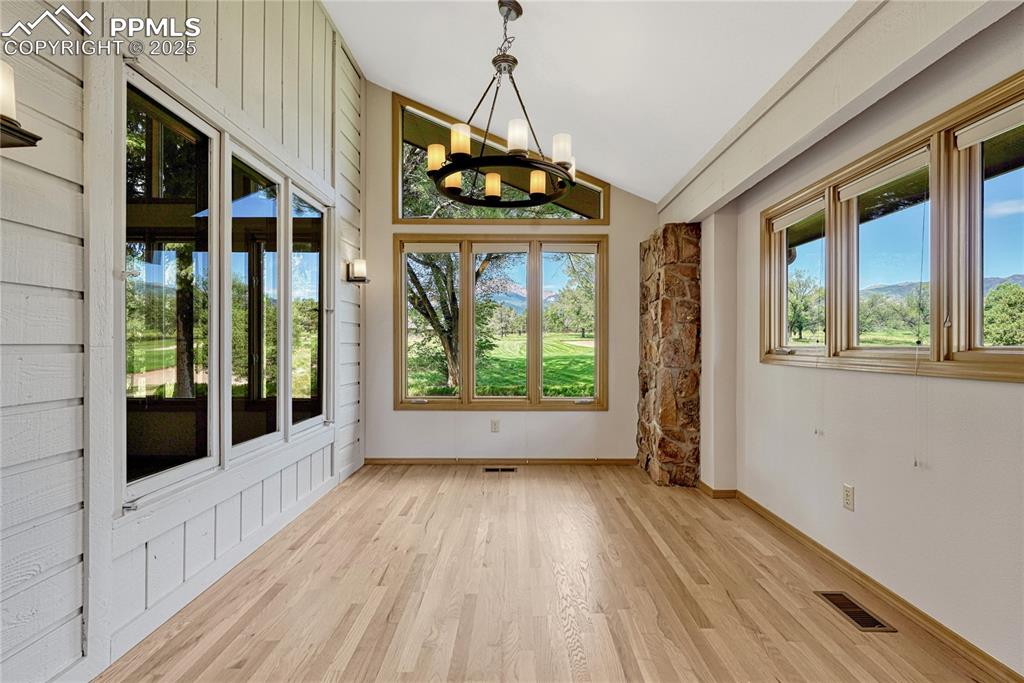 Separate Eating Nook Room off the Kitchen with Pikes Peak & Golf Course Views