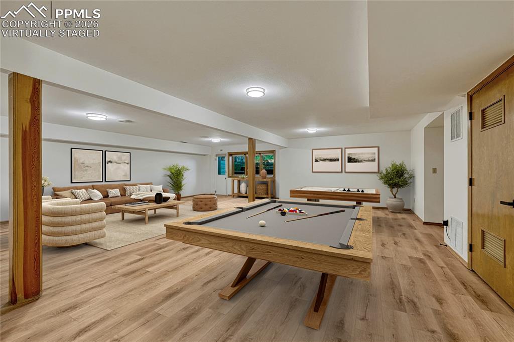 "Virtually Staged" All New LVT Floors, New LED Light Fixtures, New Paint