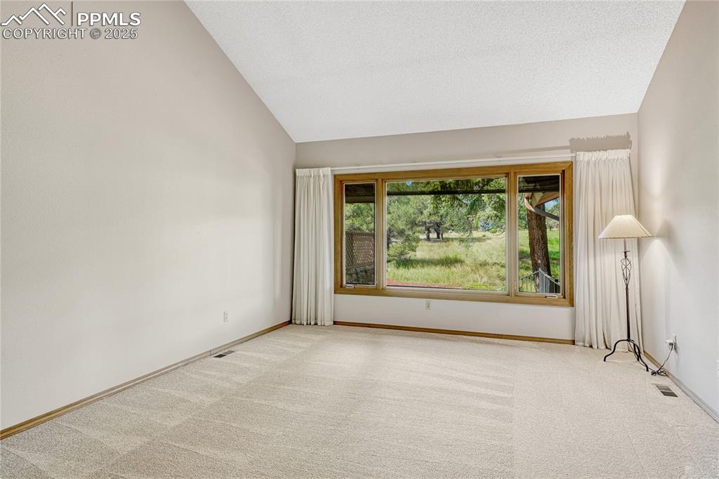 Vaulted Primary Suite with Large Windows to the West, Ensuite Bath