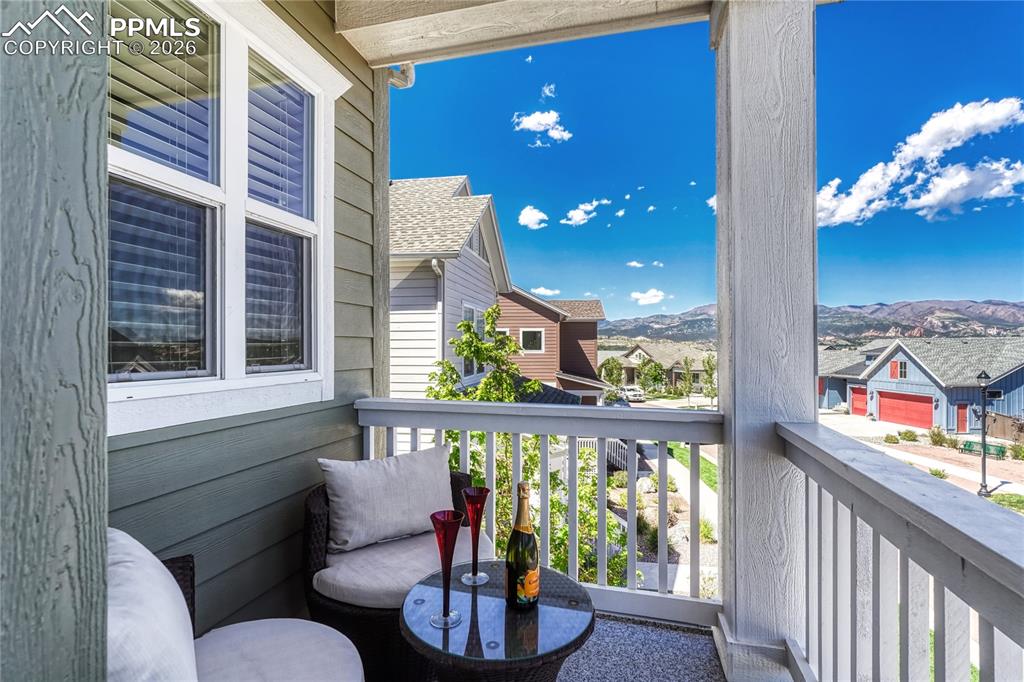 A beautiful spot to relax and enjoy the Colorado air while gazing upon the mountains and Garden of the Gods rock formations
