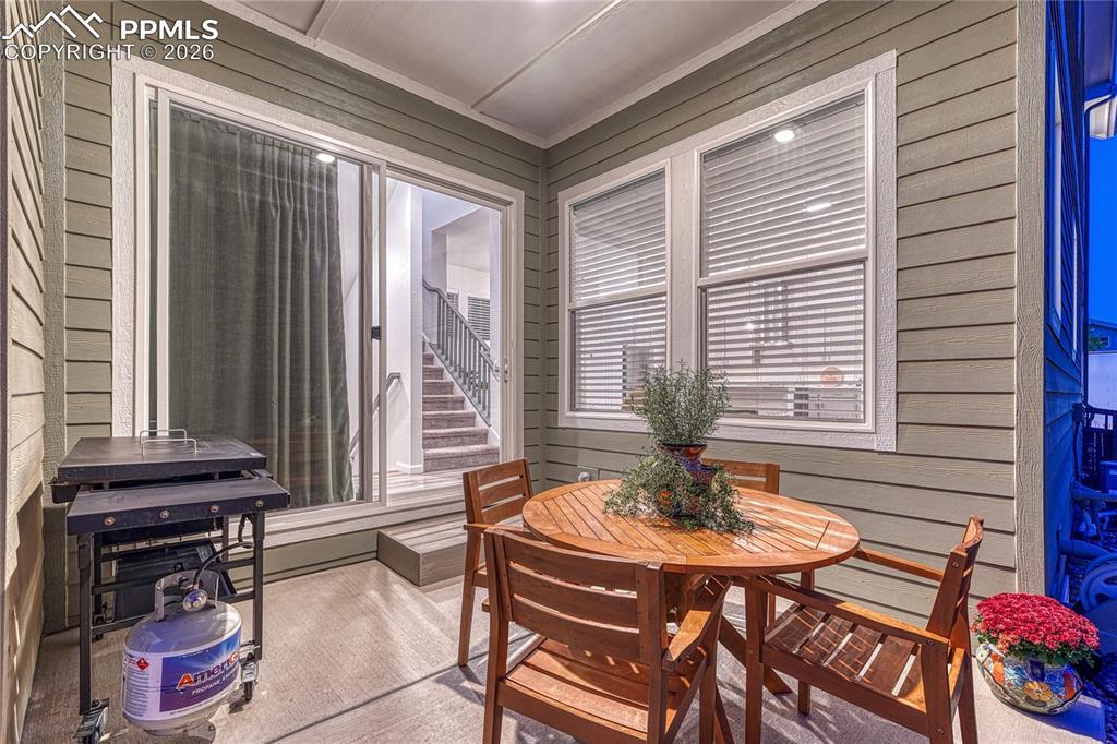 Off the main living space is the covered patio to enjoy mornings and evenings alike
