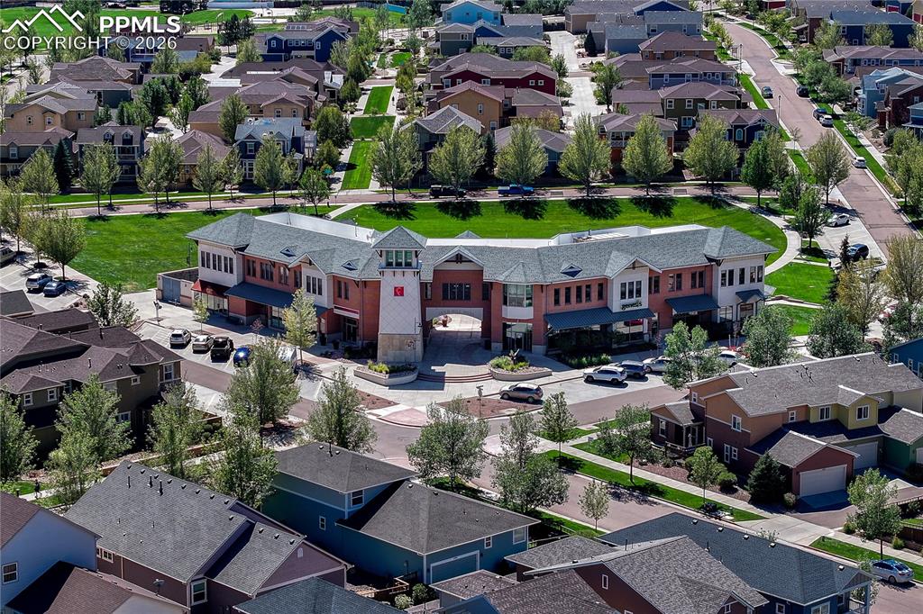 Centrally located in the community is a large park , community center and shops
