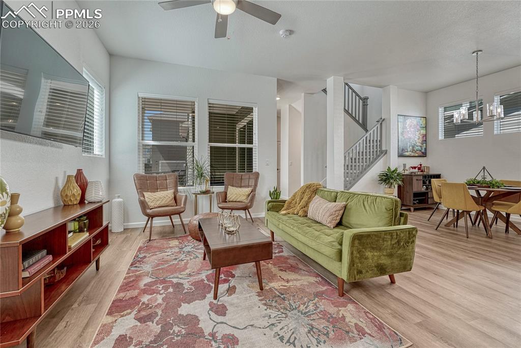 The home has brand-new luxury vinyl planking throughout and an open layout for entertaining family and friends
