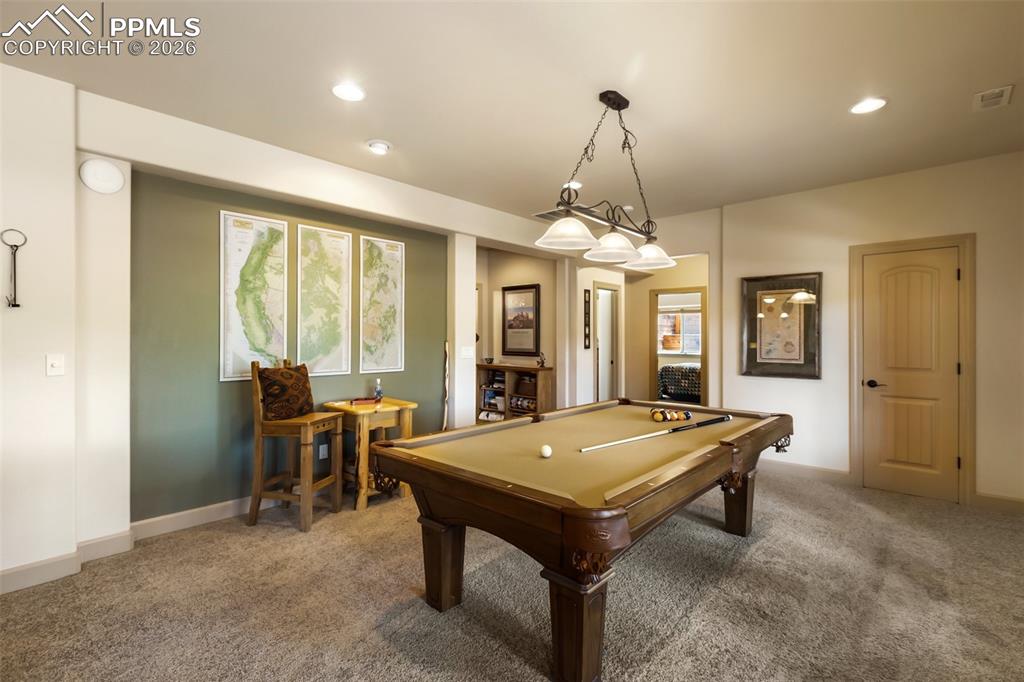 Basement Pool room