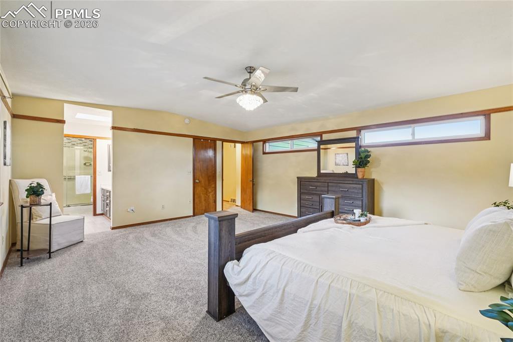 The primary suite is a real oasis.