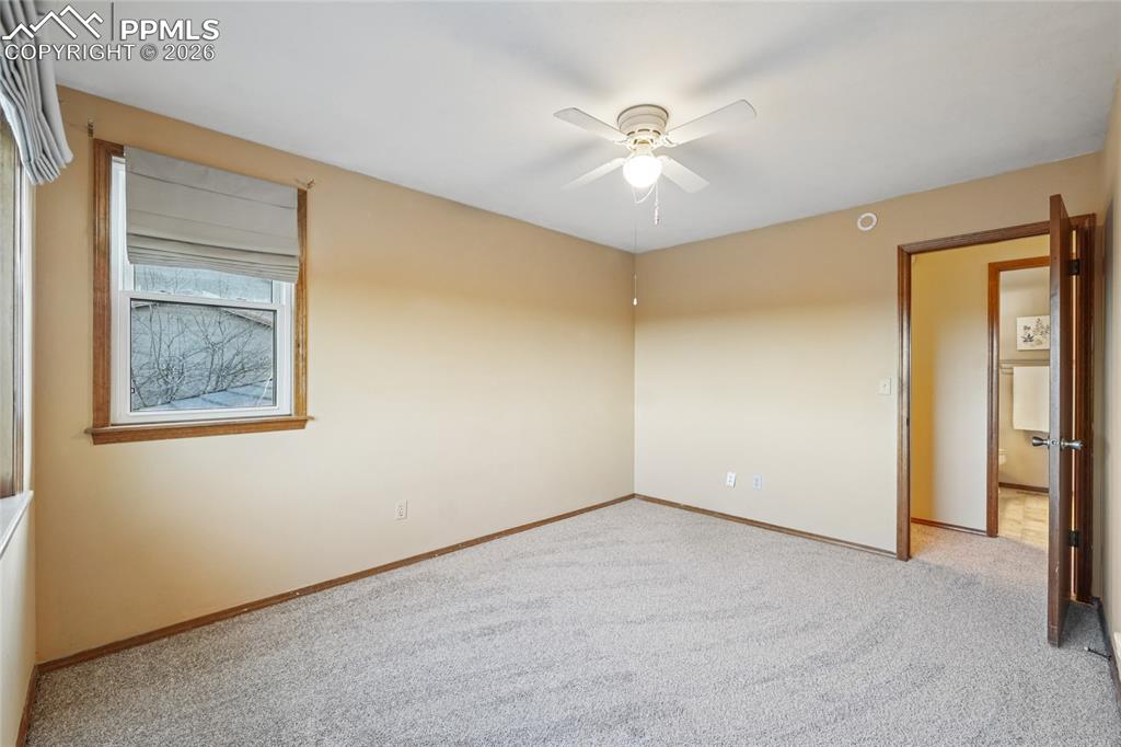 There is one more bedroom downstairs with a 3/4 bath.