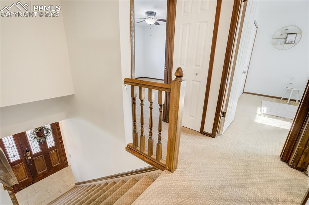 Staircase leading to upstairs