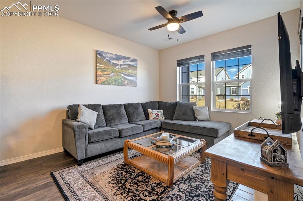 Another view of the living area.