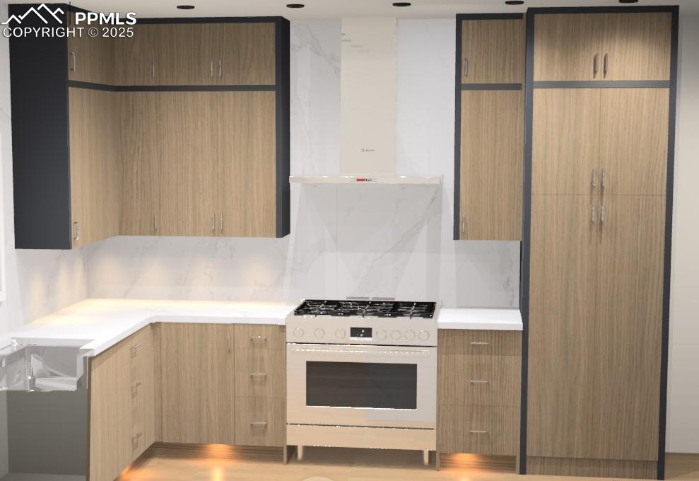 Push-to-open Legra drawers for a sleek, handleless look