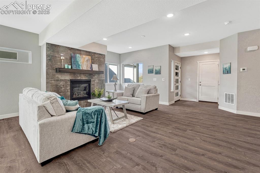 Open concept floor plan