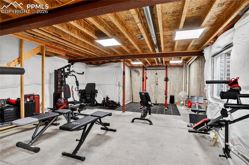 Great potential with this unfinished basement