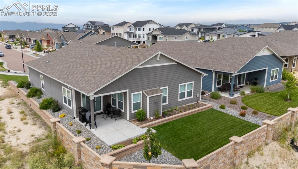 Fully fenced backyard 