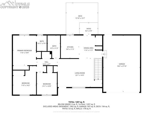 View of floor plan / room layout