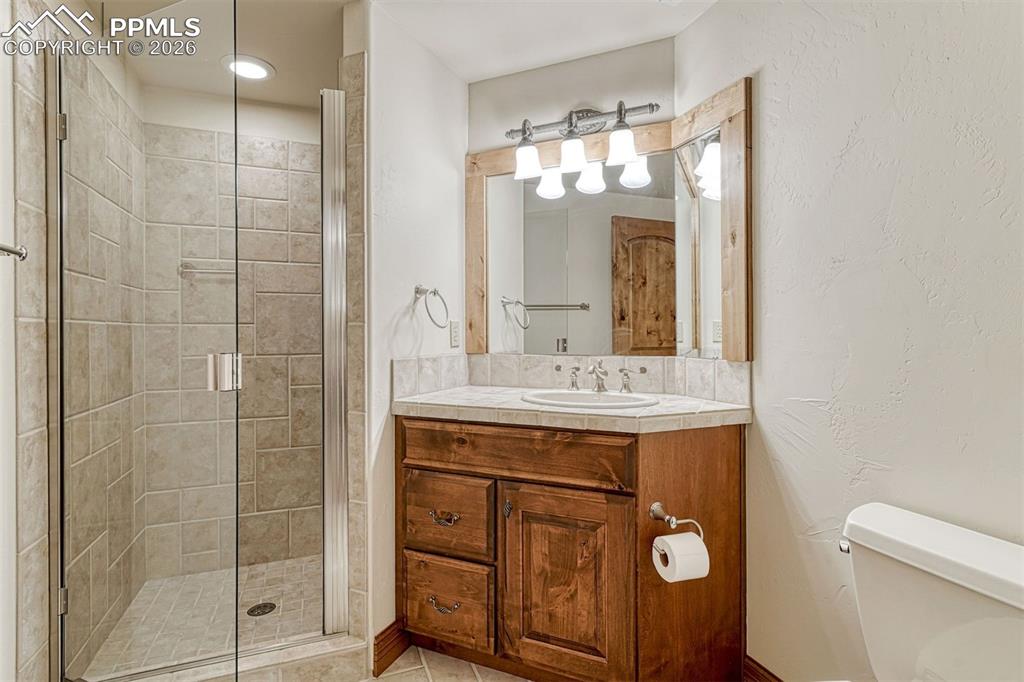 Lower level bathroom