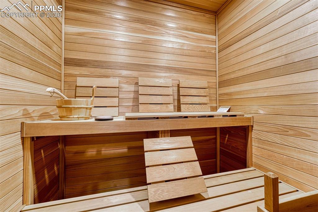 Sauna designed for wellness and relaxation.
